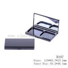 B197 Design de moda caixa de embalagem de cosméticos caixa de pó compacta vazia pó compacto de maquiagem impermeável